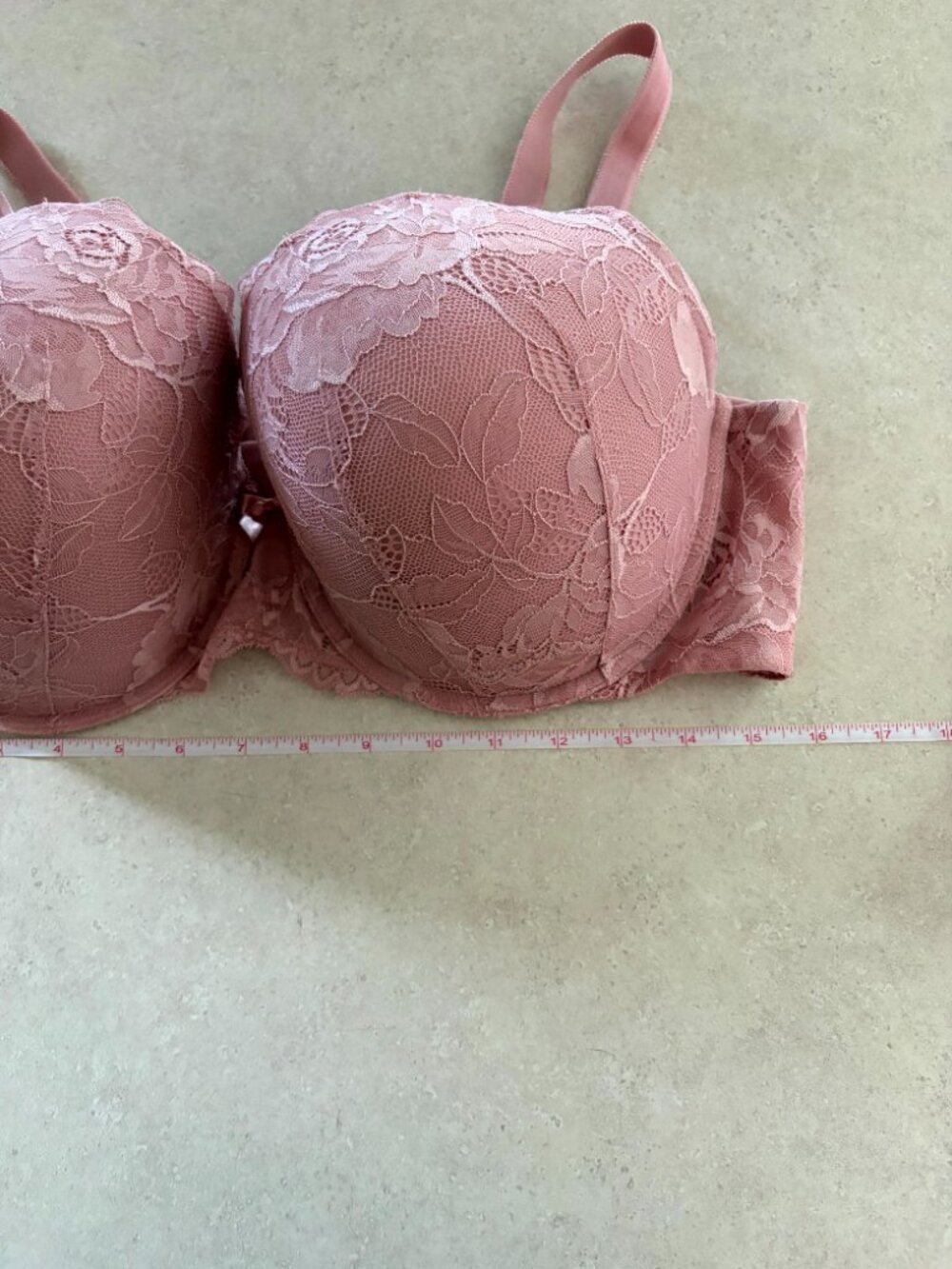 torrid women's plus size bra Padded Underwire Pink Lace Size 42DD - Picture 6 of 11